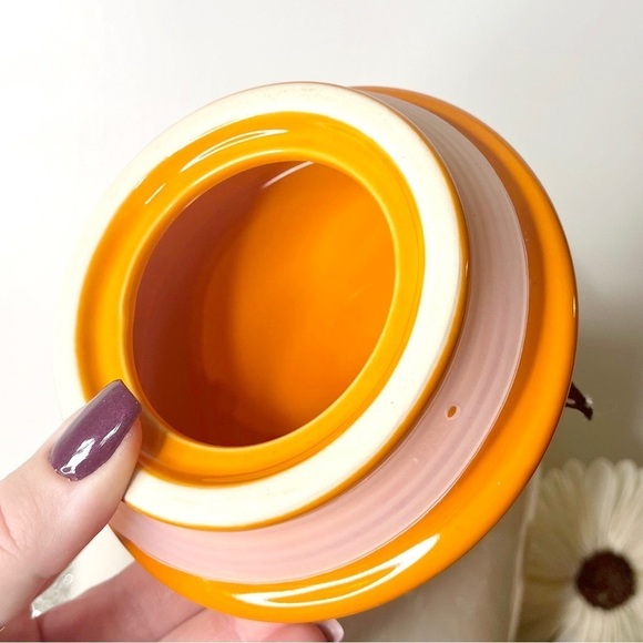 Rae Dunn Halloween Tricks and Treats White Cookie Jar Canister New - Picture 6 of 9